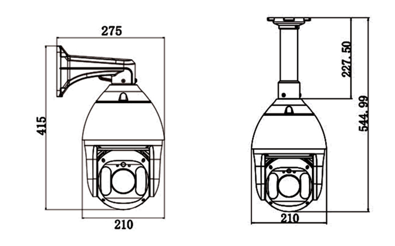 ZN-IRS2582R7E-ES 7- inch 8MP 25x IR Network Speed Dome Camera