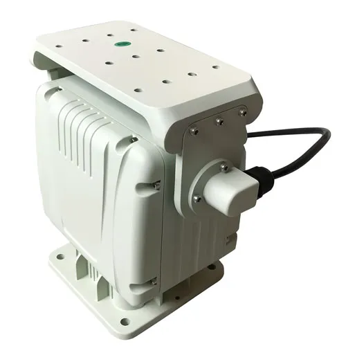 Outdoor Mini Pan Tilt Head Positioner na may Worm Gear Variable Speed 10kg (20.05Ib) pagkarga ng Kapasidad