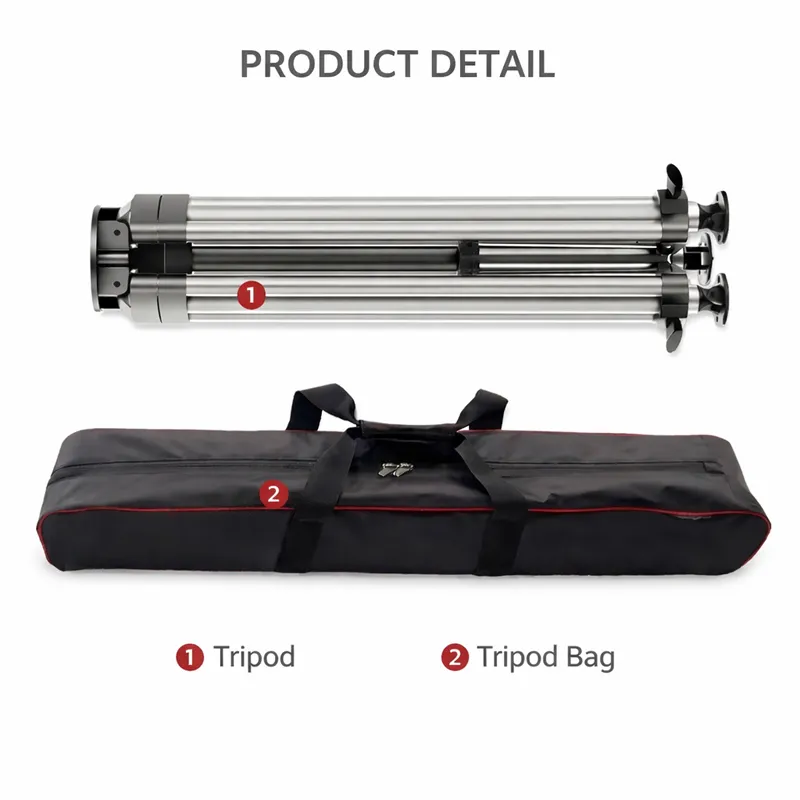 ZN-T200 200 kg (40.92 lb) Load Tripod para sa Pan Tilt Unit.