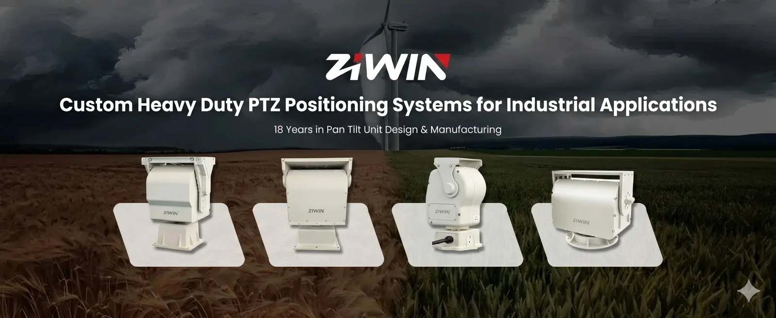 Heavy Duty Pan Tilt Head & Positioner (50 kg - 200 kg Payload)